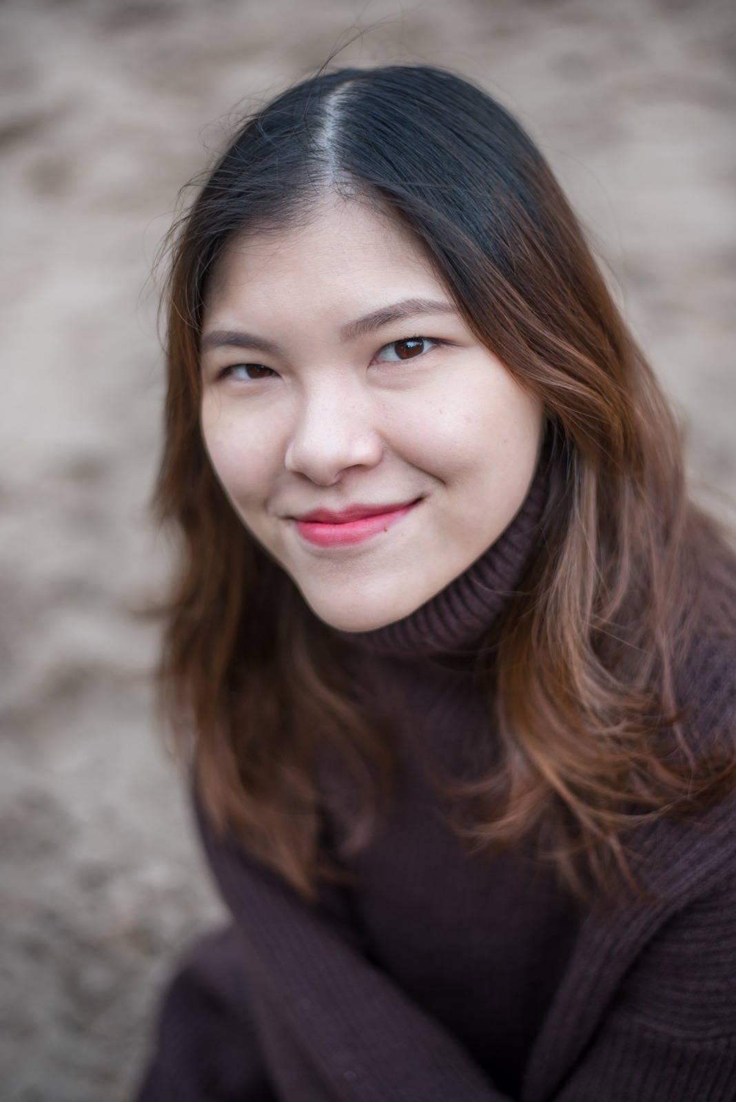 Portrait of Michelle in the studio